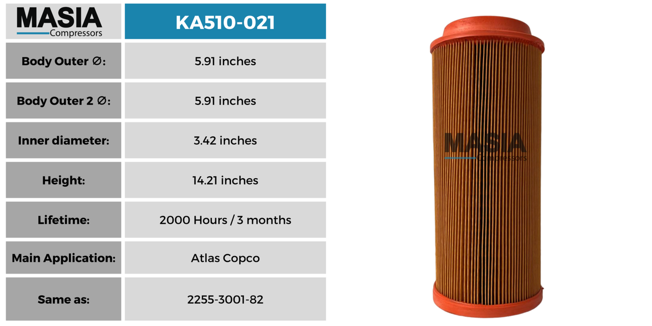 45 300 57 154 Filtro de Aire Compatible con Mann Filter