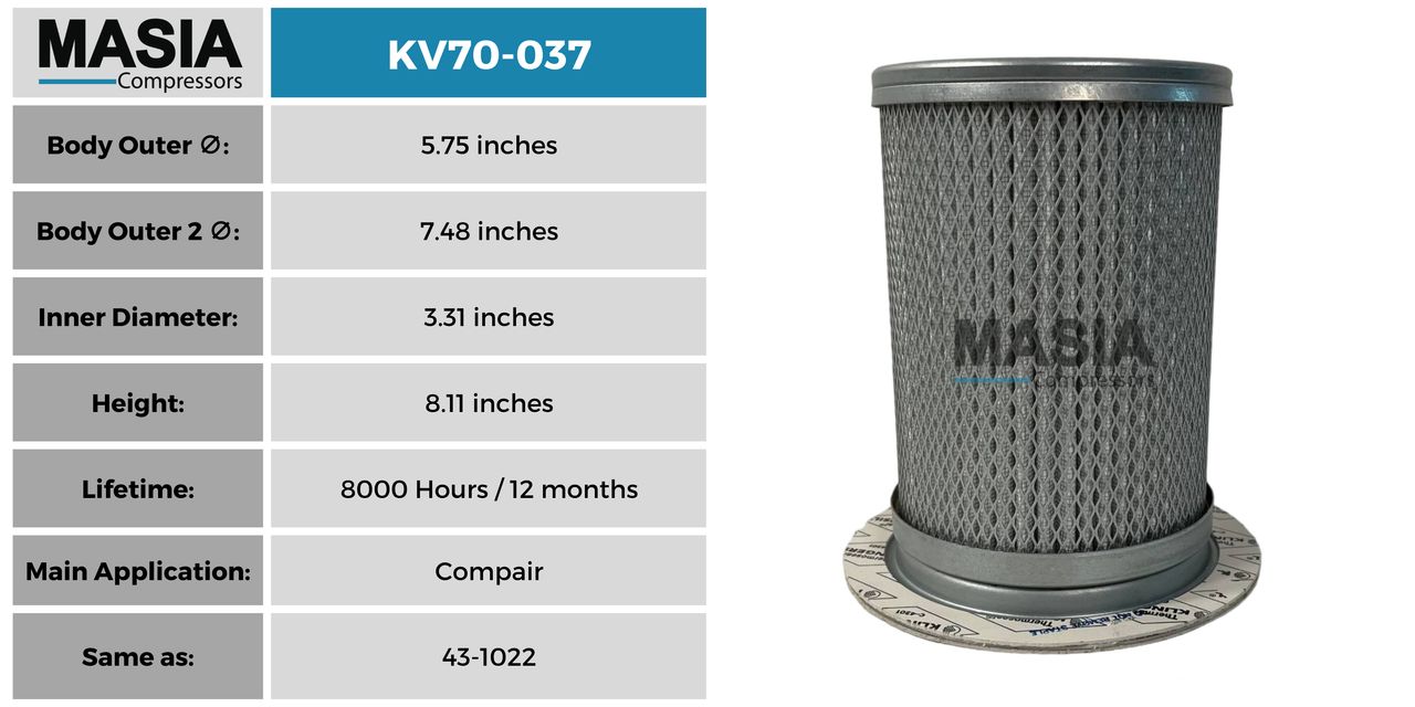 P52-5601 Filtro Separador Compatible con Donaldson