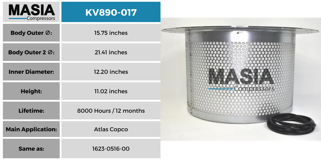 KV890-017 Filtro Separador Keltec Technolab