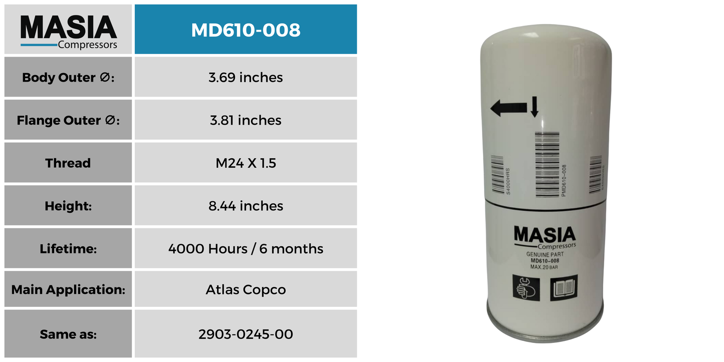 LB962/2 Filtro Separador Compatible con Mann Filter