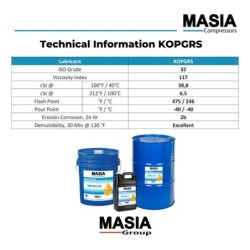 Lubricante para compresores KOPGRS Masia de 8000 horas