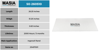 23497001 Filtro de Aire Compatible con Ingersoll Rand
