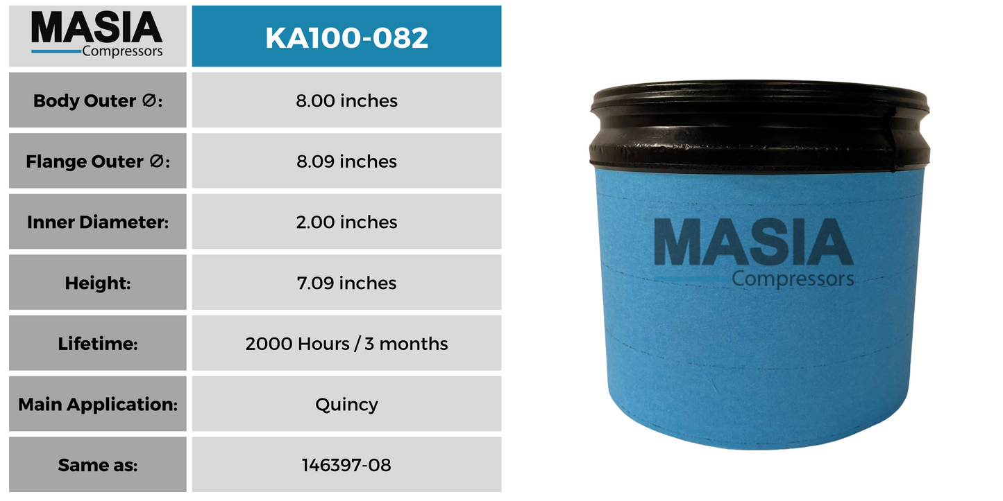 KA100-082 Filtro de Aire Keltec Technolab