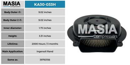 7080 Filtro de Aire Compatible con Performance Filtration