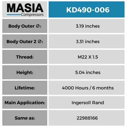 48275000 Filtro Separador Compatible con Fini