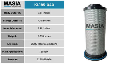 KL185-040 Filtro de Aceite Keltec Technolab