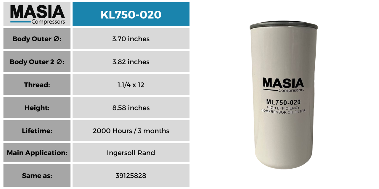 KL790-005 Filtro de Aceite Keltec Technolab