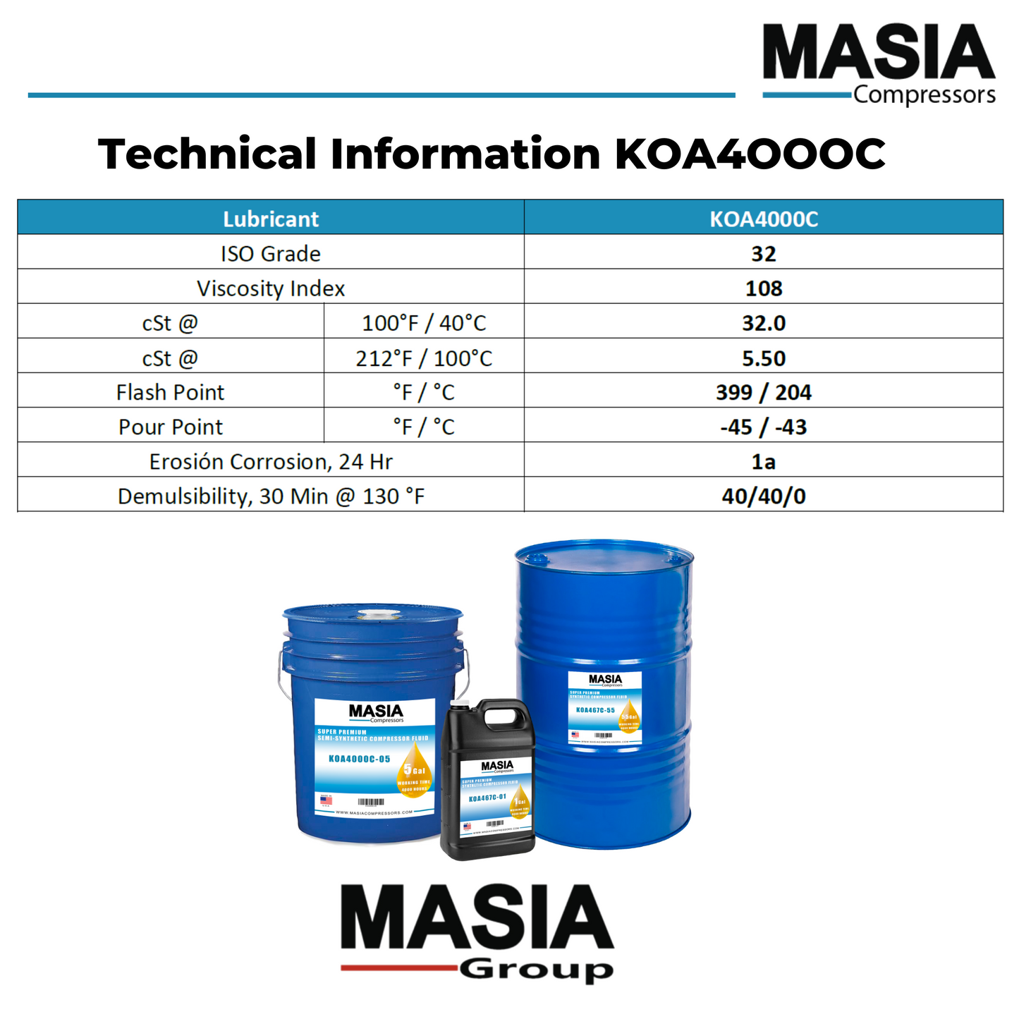 2250030-757 Lubricante compatible con Sullair - 5 gal
