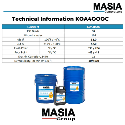 250030-757 Lubricante compatible con Sullair - 5 gal