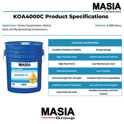 Quincip ISO 32 Lubricante compatible con Quincy - 5 gal