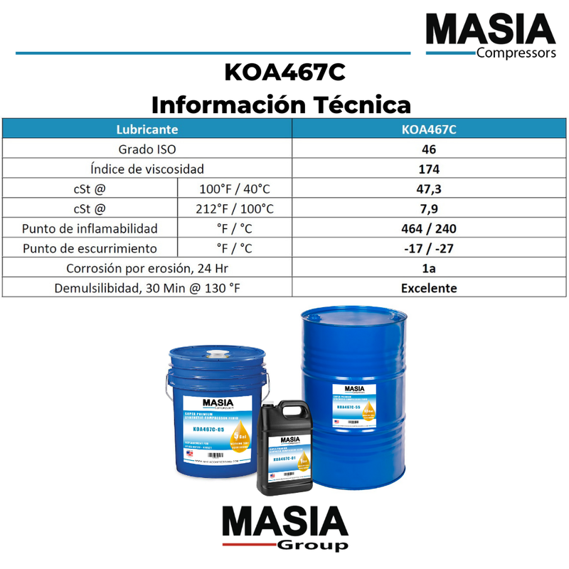 000998092 Airlube UT Lubricante Compatible con Elgi - 6 gal