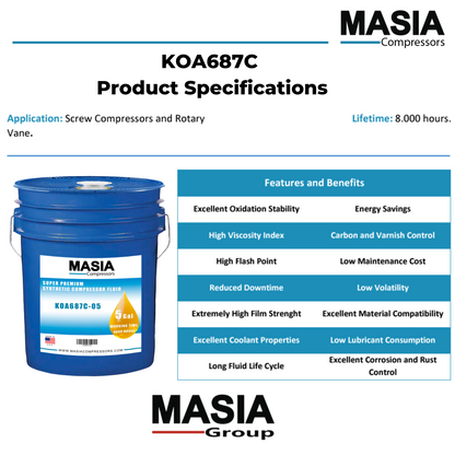 SL-200 Lubricante compatible con Ingersoll Rand - 5 gal