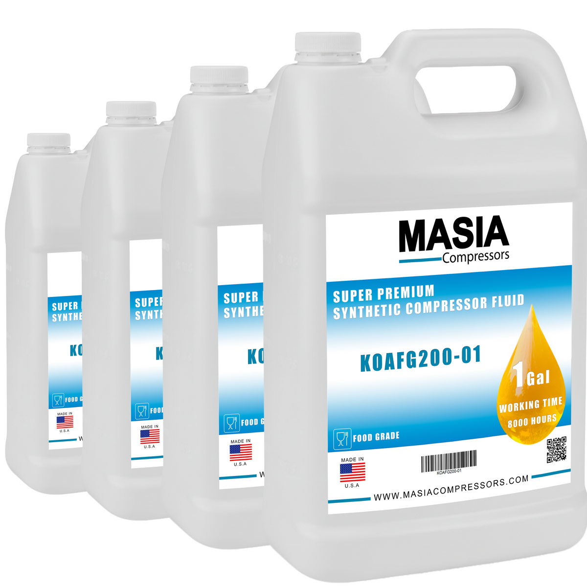 KOAFG200-04 Lubricante Masia Compressor - 4 gal