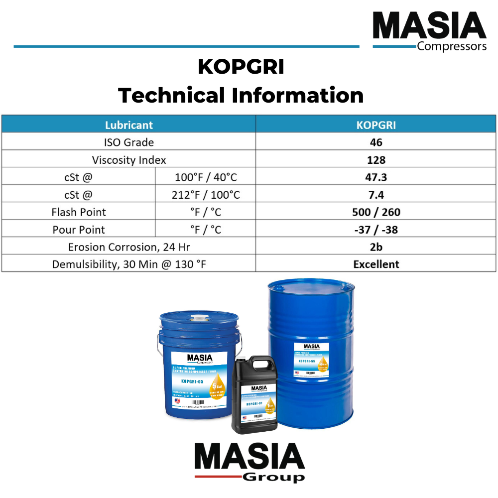 28H290 Lubricante compatible con Gardner Denver - 6 gal