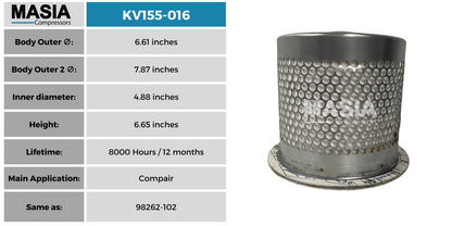 KV155-016 Filtro Separador Keltec Technolab