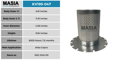 KV195-047 Filtro Separador Keltec Technolab