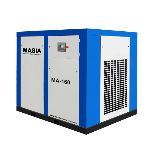 Compresor de Tornillo Masia 215 HP 981 CFM 145 PSI 440VAC 3PH