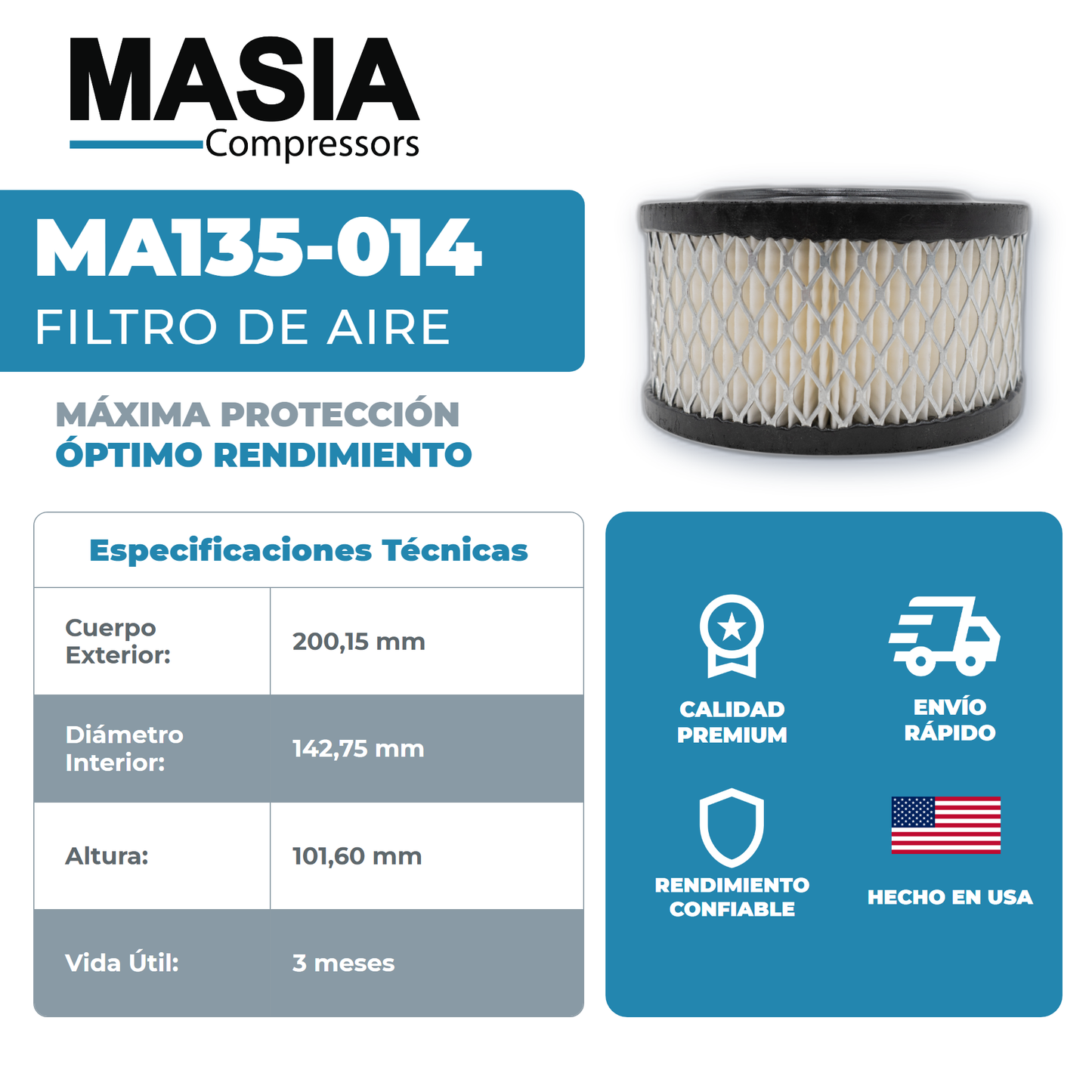 10B-30HP Kit de Servicio 8000 Horas (42445, 250025-525, 250034-112, Sullube-32)