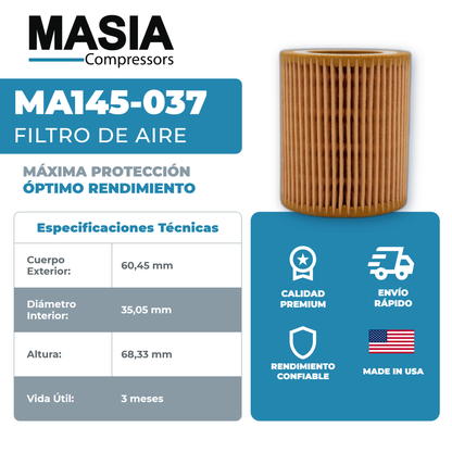 QGS10 Kit de Filtros 4000 Horas (2200640815, 6211472550, 6221372850)