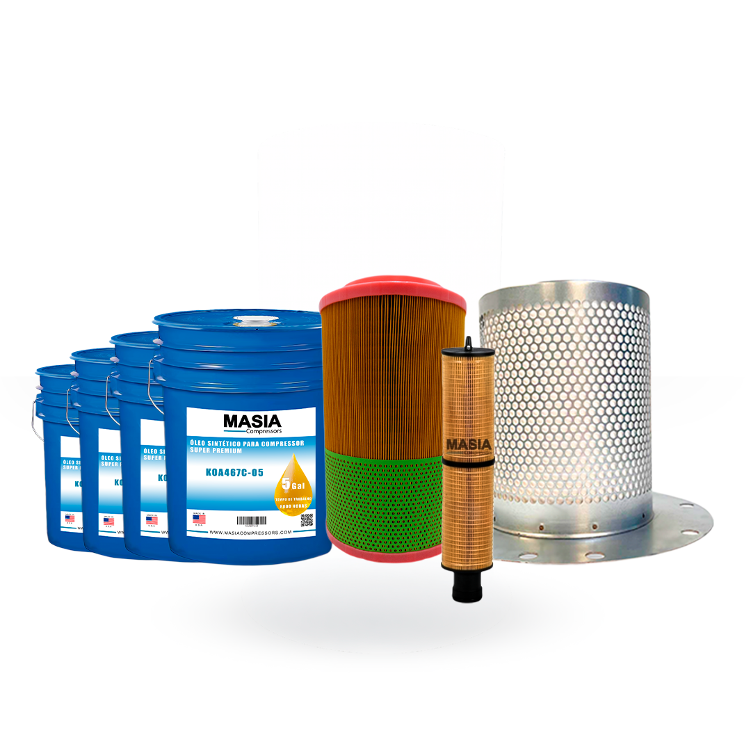 GA-75 Kit de Servicio 8000 Horas (1613-9503-00, 1622-3652-00, 2901-0566-22, 1310-0368-38)
