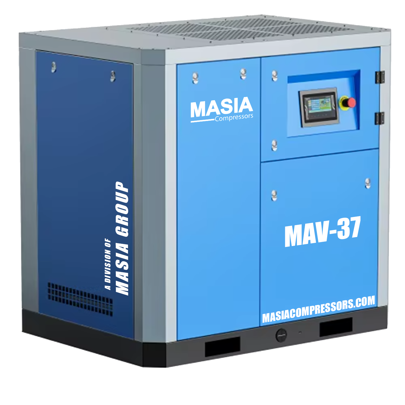 Compresor de Tornillo Masia 50 HP 218 CFM 145 PSI 220VAC 3PH