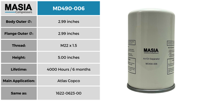 LU510-5 5 7.5A Filtro Separador Compatible con Liuzhou