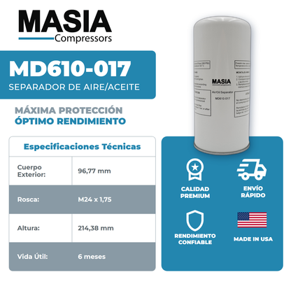 QGS-10 Kit de Filtros 4000 Horas (6211473700, 6211472550, 6221372850)