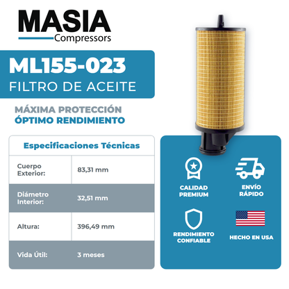 GA-55 Kit de Servicio 8000 Horas (1613-9503-00, 1622-4601-80, 1622-3656-00, Roto-Xtend)