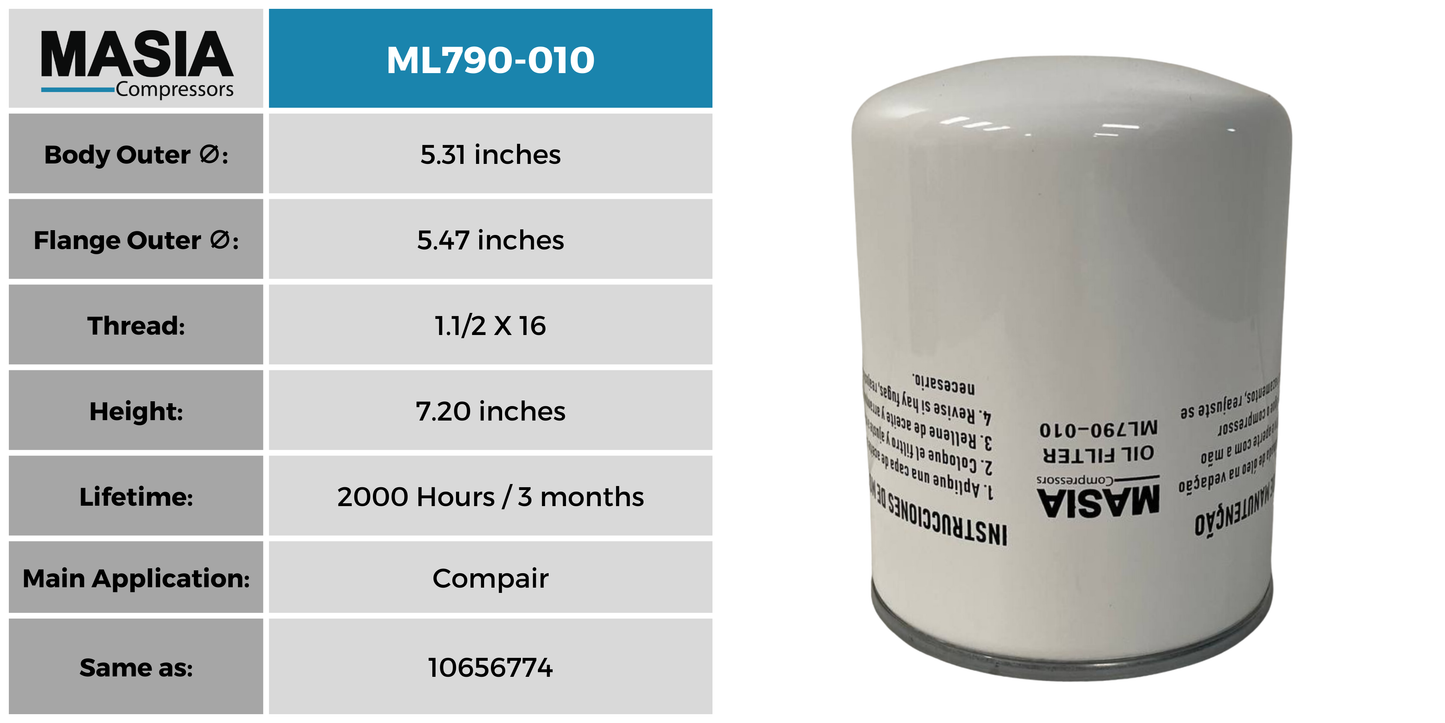C740137 Filtro de Aceite Compatible con Tong Cheng