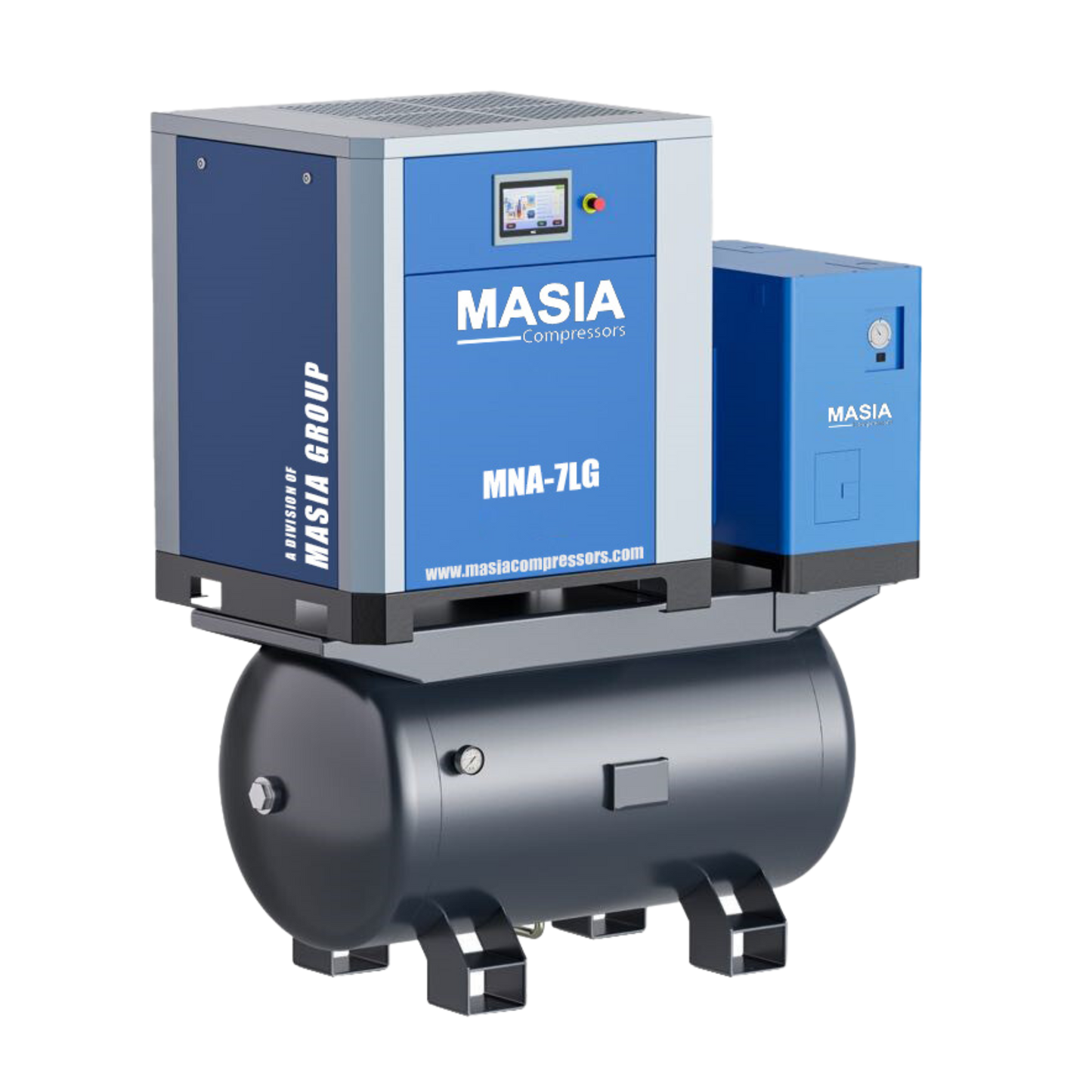 Compresor de Aire MNA-7LG Tipo Conjunto Trifásico 220VAC - 42 CFM / 145 PSI / 10 HP