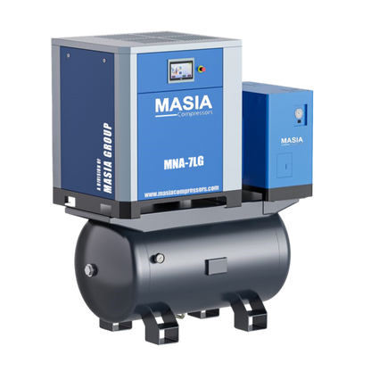 Compresor de Aire MNA-7LG Tipo Conjunto Trifásico 220VAC - 42 CFM / 145 PSI / 10 HP