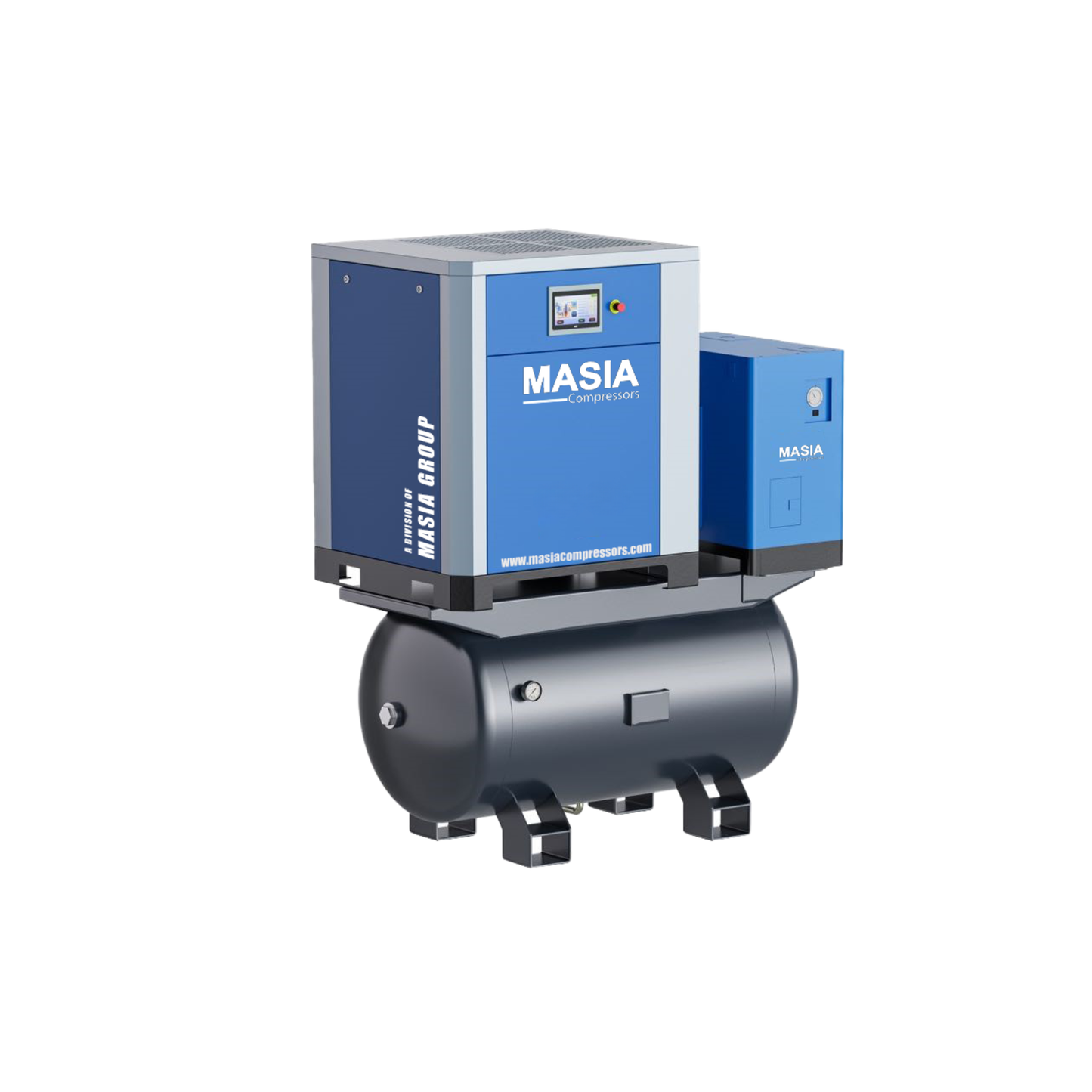 Compresor de Tornillo Masia 10 HP 22 CFM 145 PSI 220VAC 1PH