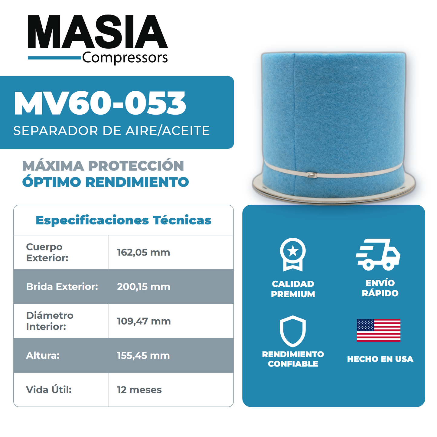SSR-EP50SE Kit de Filtros 8000 Horas (92889534, 39907175, 54595442)
