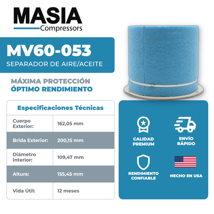 SSR-EP50SE Kit de Servicio 8000 Horas (39588470, 39907175, 54595442, 92692284)
